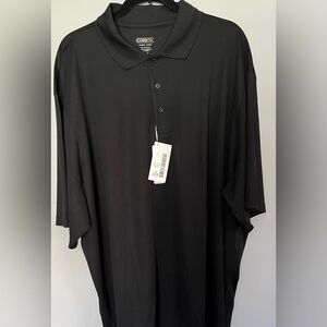 CORE365 Black Men's Polo Shirt Big/Tall size 5XL. Short sleeve. New with tags.